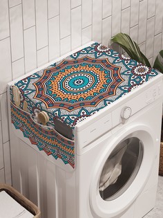 Органайзер "Культура вышивки" на стиральную машину, 45x120 см Ambesonne