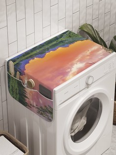 Органайзер "Небесное озеро" на стиральную машину, 45x120 см Ambesonne