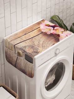 Органайзер "Цветки вишни" на стиральную машину, 45x120 см Ambesonne