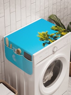 Органайзер "Облачные пальмы" на стиральную машину, 45x120 см Ambesonne