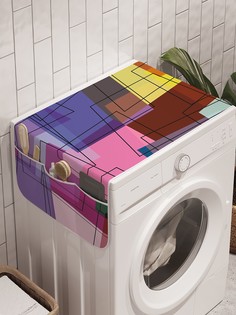 Органайзер "Ретро креатив" на стиральную машину, 45x120 см Ambesonne