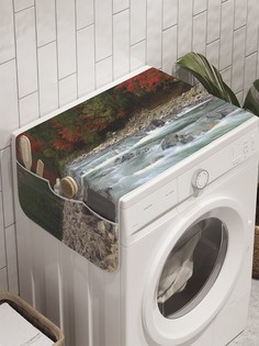 Органайзер "Быстрая река" на стиральную машину, 45x120 см Ambesonne