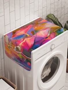 Органайзер "Летние ноты" на стиральную машину, 45x120 см Ambesonne