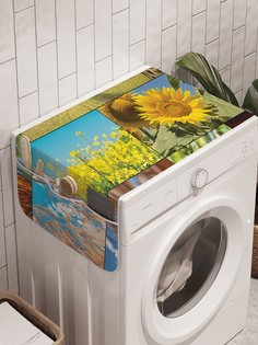 Органайзер "Летний коллаж" на стиральную машину, 45x120 см Ambesonne
