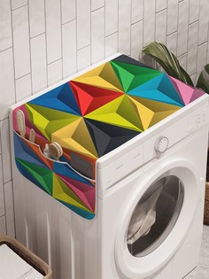 Органайзер "Орнамент с треугольниками" на стиральную машину, 45x120 см Ambesonne