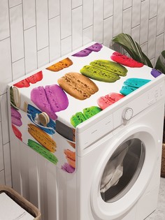 Органайзер "Французские пирожные" на стиральную машину, 45x120 см Ambesonne