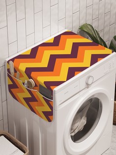 Органайзер "Зигзаговое пламя" на стиральную машину, 45x120 см Ambesonne