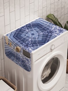 Органайзер "Треугольные галлюцинации" на стиральную машину, 45x120 см Ambesonne