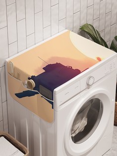 Органайзер "Закат войны" на стиральную машину, 45x120 см Ambesonne