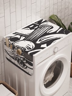 Органайзер "Кракен и корабль" на стиральную машину, 45x120 см Ambesonne