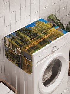 Органайзер "Горное отражение" на стиральную машину, 45x120 см Ambesonne