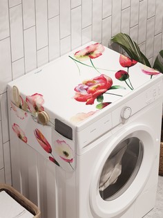 Органайзер "Цветочное созвездие" на стиральную машину, 45x120 см Ambesonne