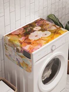 Органайзер "Красочный сон с цветами" на стиральную машину, 45x120 см Ambesonne
