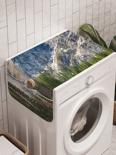 Органайзер "Дорога к горе" на стиральную машину, 45x120 см Ambesonne