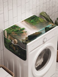 Органайзер "Вверх по течению" на стиральную машину, 45x120 см Ambesonne