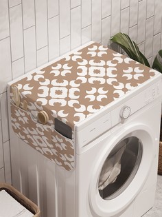 Органайзер "Оптическое цветение" на стиральную машину, 45x120 см Ambesonne