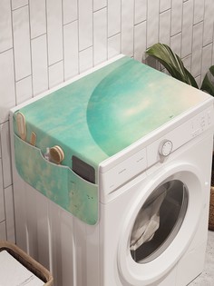 Органайзер "Кит в прозрачном шаре" на стиральную машину, 45x120 см Ambesonne