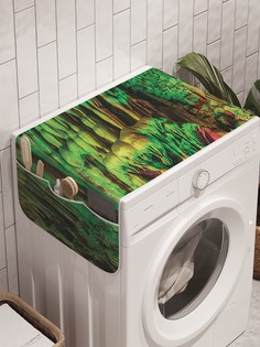 Органайзер "Гуйлинь пещера тростниковой флейты" на стиральную машину, 45x120 см Ambesonne