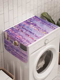 Органайзер "Сиреневые сады" на стиральную машину, 45x120 см Ambesonne