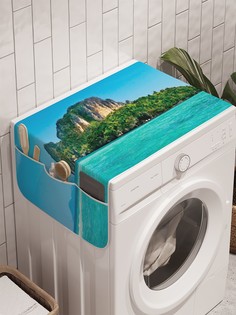 Органайзер "Горные заросли" на стиральную машину, 45x120 см Ambesonne