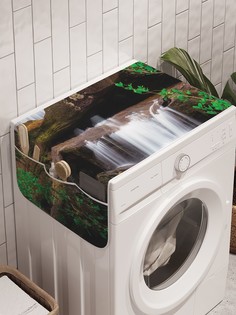 Органайзер "Лесной водопад" на стиральную машину, 45x120 см Ambesonne