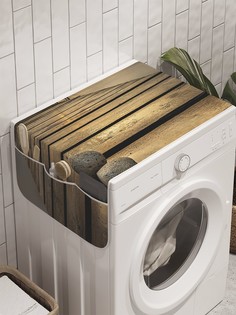 Органайзер "Потерянные камни" на стиральную машину, 45x120 см Ambesonne