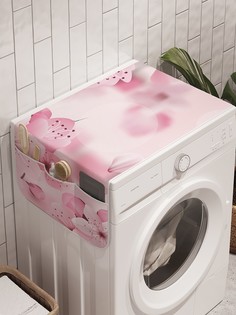 Органайзер "Лепестки цветов" на стиральную машину, 45x120 см Ambesonne