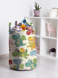 Корзина для игрушек JoyArty Разноцветные дракончики 35x50 см
