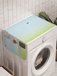 Органайзер "Влажное утро" на стиральную машину, 45x120 см Ambesonne