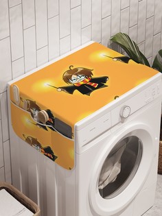 Органайзер "Гарри Поттер : озорной чародей" на стиральную машину, 45x120 см Ambesonne