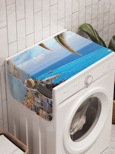 Органайзер "Скальное ограждение" на стиральную машину, 45x120 см Ambesonne