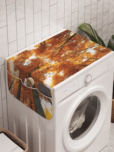 Органайзер "Лесной космос" на стиральную машину, 45x120 см Ambesonne