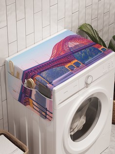 Органайзер "Мостовой креатив" на стиральную машину, 45x120 см Ambesonne