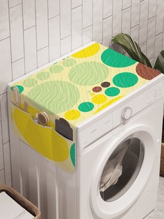 Органайзер "Уникальные круги" на стиральную машину, 45x120 см Ambesonne