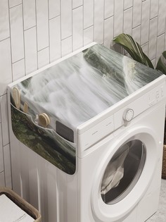 Органайзер "Быстрый лесной водопад" на стиральную машину, 45x120 см Ambesonne