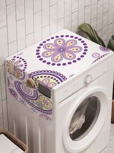 Органайзер "Лепестковый порядок" на стиральную машину, 45x120 см Ambesonne