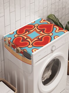 Органайзер "Красочный азарт" на стиральную машину, 45x120 см Ambesonne