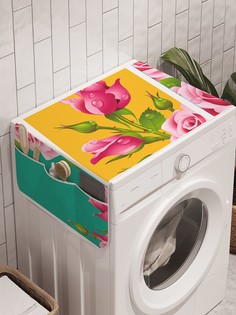 Органайзер "Сезонное цветение" на стиральную машину, 45x120 см Ambesonne