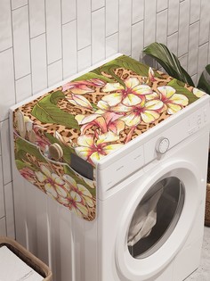Органайзер "Цветочная зелень" на стиральную машину, 45x120 см Ambesonne