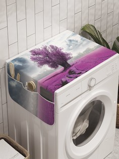 Органайзер "Дерево в поле" на стиральную машину, 45x120 см Ambesonne