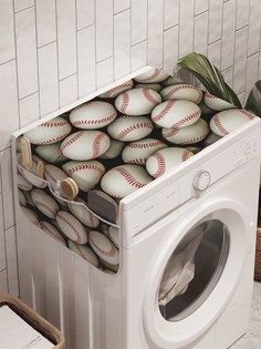 Органайзер "Запас мячей" на стиральную машину, 45x120 см Ambesonne