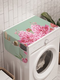 Органайзер "Цветочная композиция" на стиральную машину, 45x120 см Ambesonne