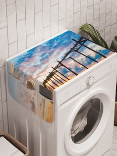 Органайзер "Мост на сваях" на стиральную машину, 45x120 см Ambesonne