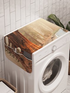 Органайзер "Туманная тропинка" на стиральную машину, 45x120 см Ambesonne