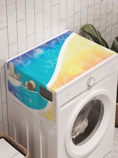 Органайзер "Гармония дня и ночи" на стиральную машину, 45x120 см Ambesonne