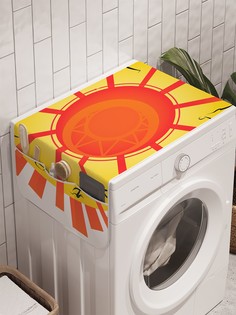 Органайзер "Время йоги" на стиральную машину, 45x120 см Ambesonne