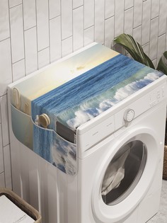 Органайзер "Стремительная волна" на стиральную машину, 45x120 см Ambesonne