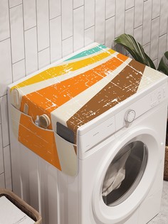 Органайзер "Старинный полет" на стиральную машину, 45x120 см Ambesonne