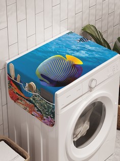 Органайзер "Морской мир" на стиральную машину, 45x120 см Ambesonne