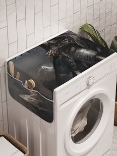 Органайзер "Сказочный рыцарь" на стиральную машину, 45x120 см Ambesonne